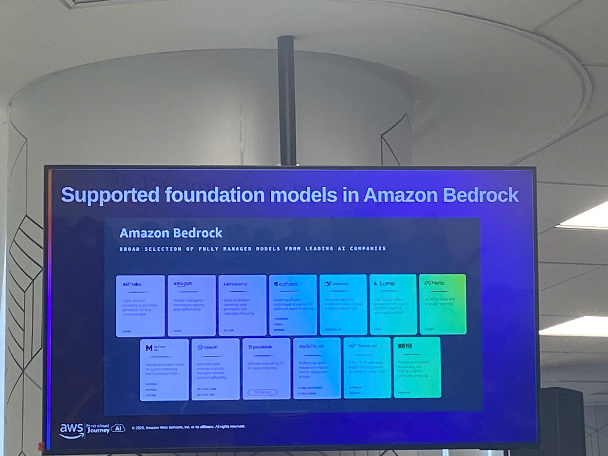 Supported Foundation Models in Amazon Bedrock
